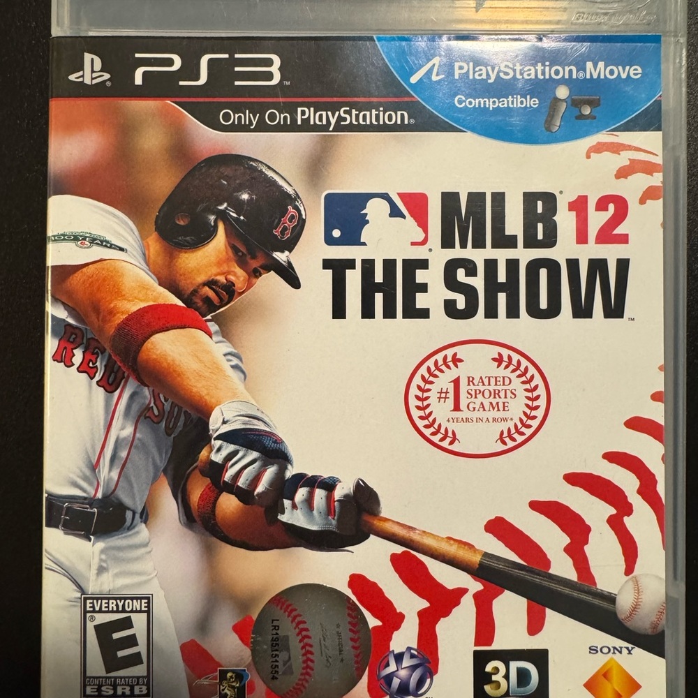 Sony MLB 12 The Show PS3 Game - Red and White